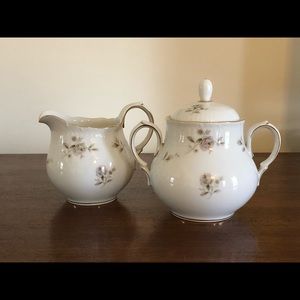 Mikasa Creamer & Sugar Bowl Breath of Spring